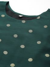 Polka Dot Print A-Line Midi Dress-AHEDCHGP-127